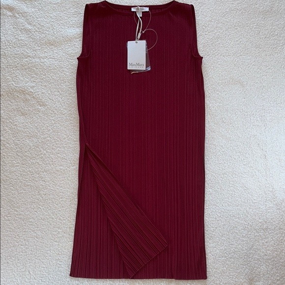MaxMara Red Midi Tunic Sleeveless - Picture 1 of 4